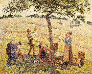 Camille Pissarro Apple harvest at Eragny France oil painting artist